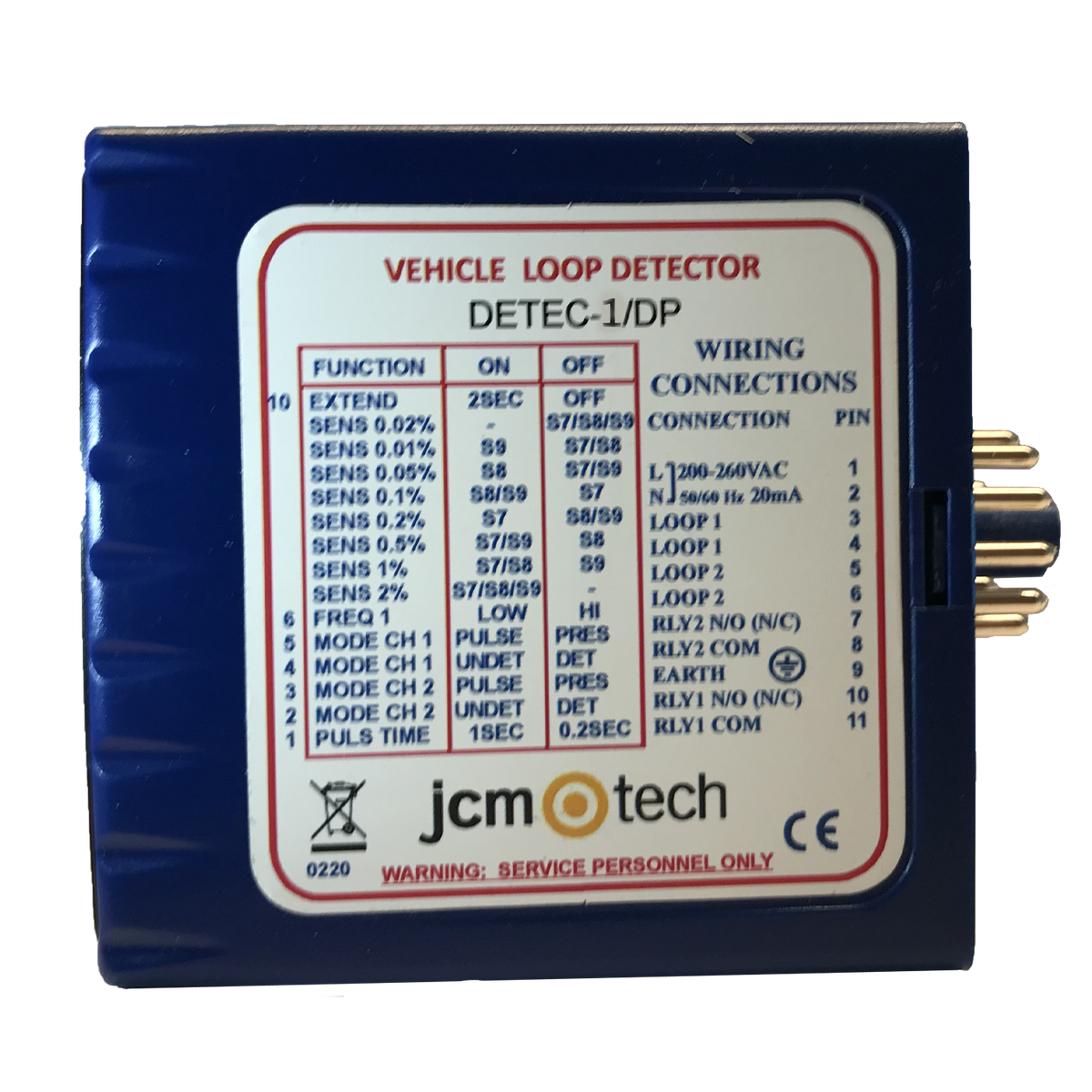 DETEC1/DP – Detector magnético de 1 canal