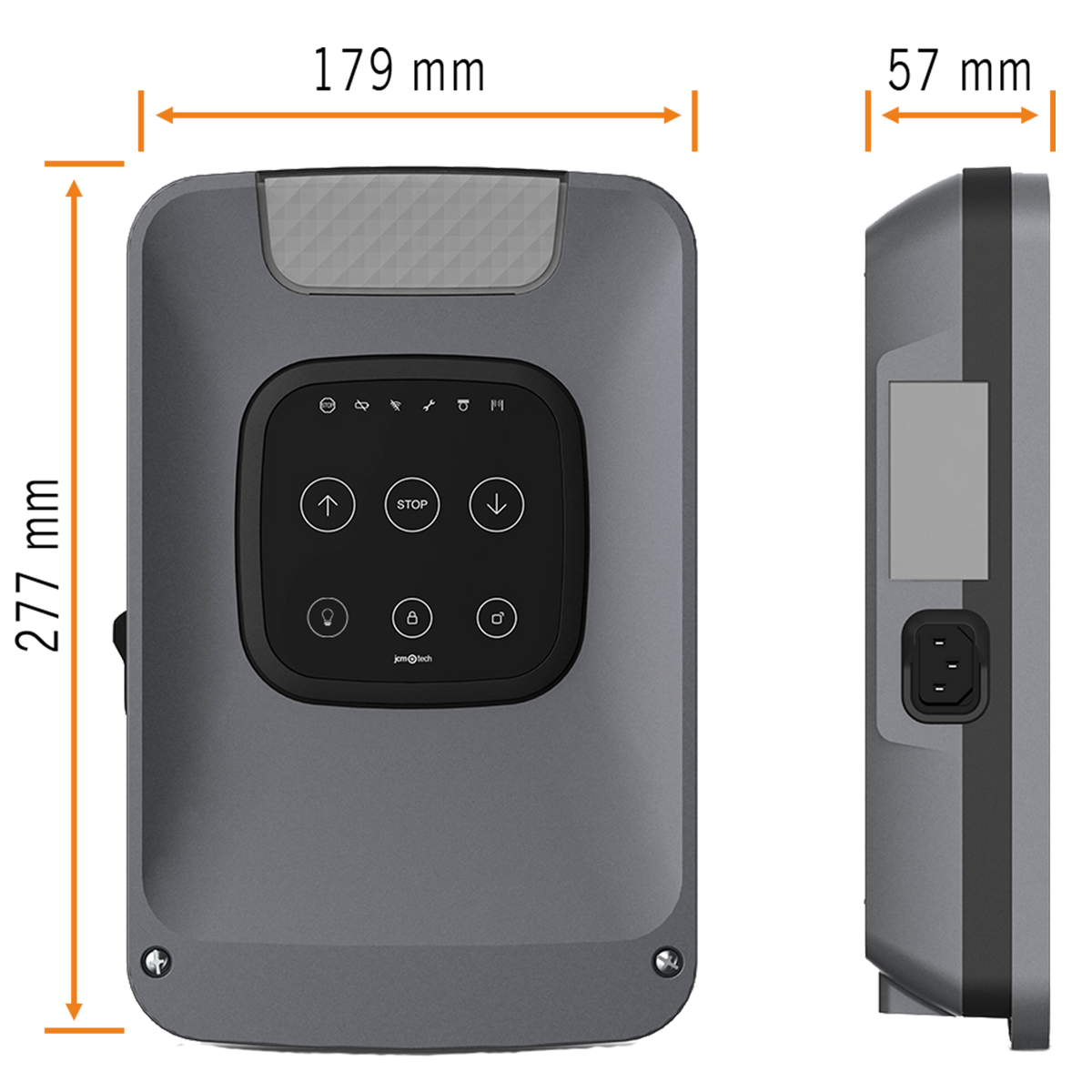 KEEROLL - Cuadro de maniobras para puertas enrollables, con teclado táctil y retroiluminado. Con receptor de mandos y sistema de seguridad incluido
