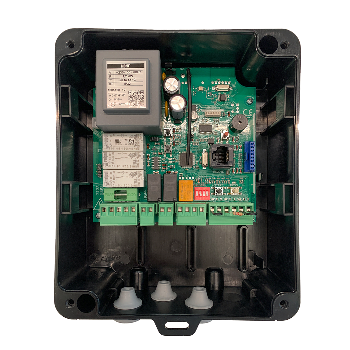 M8NF - Equipo para controlar puertas de garaje enrollables y persianas configurable